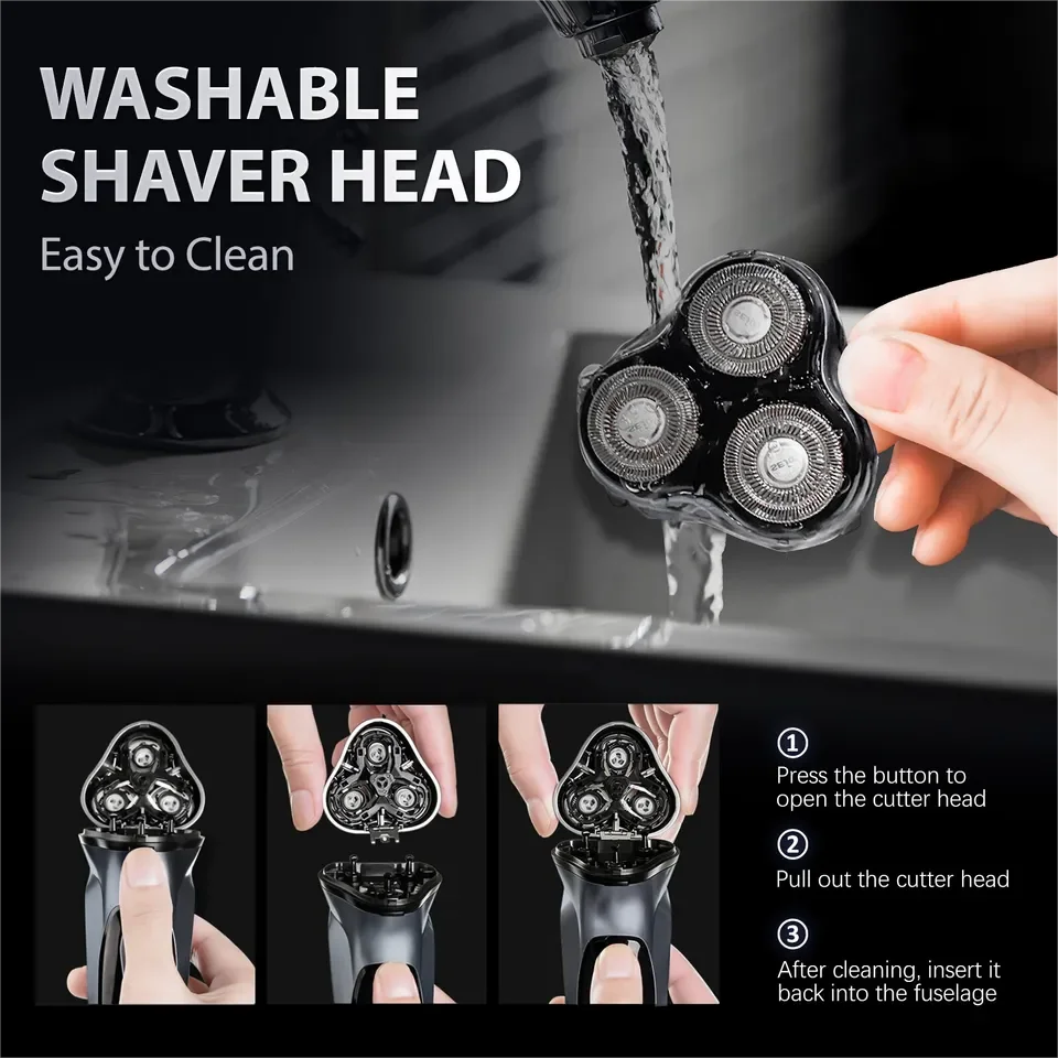 Rechargeable Wet & Dry Use Electric Shaver