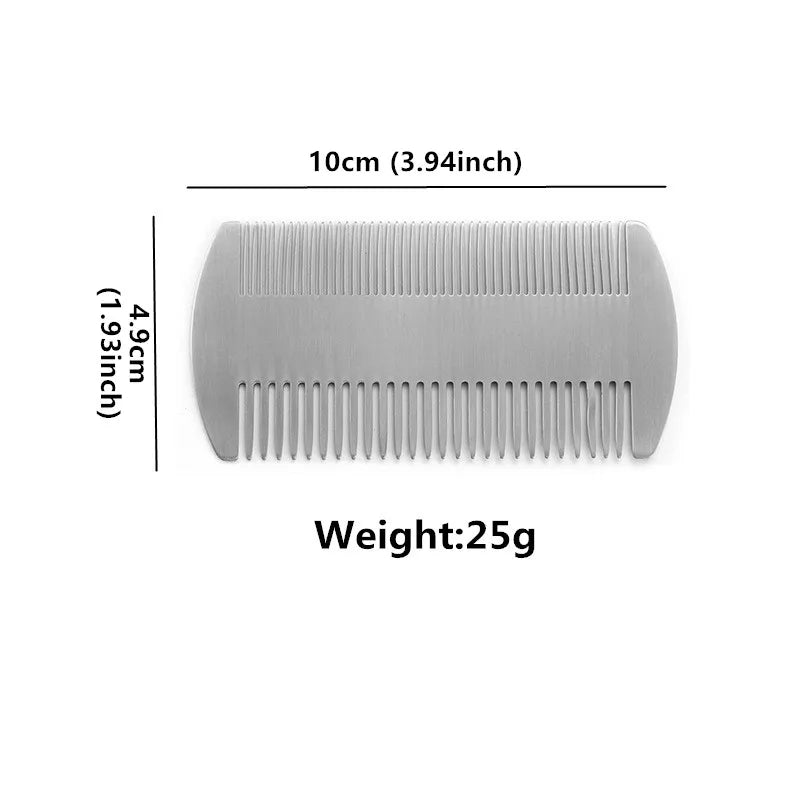 1pcs Metal Hair&Beard Comb