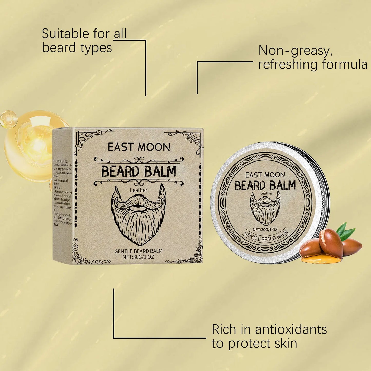 Coconut Oil Beard Care Wax