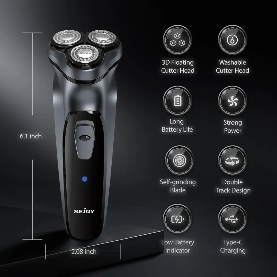 Rechargeable Wet & Dry Use Electric Shaver