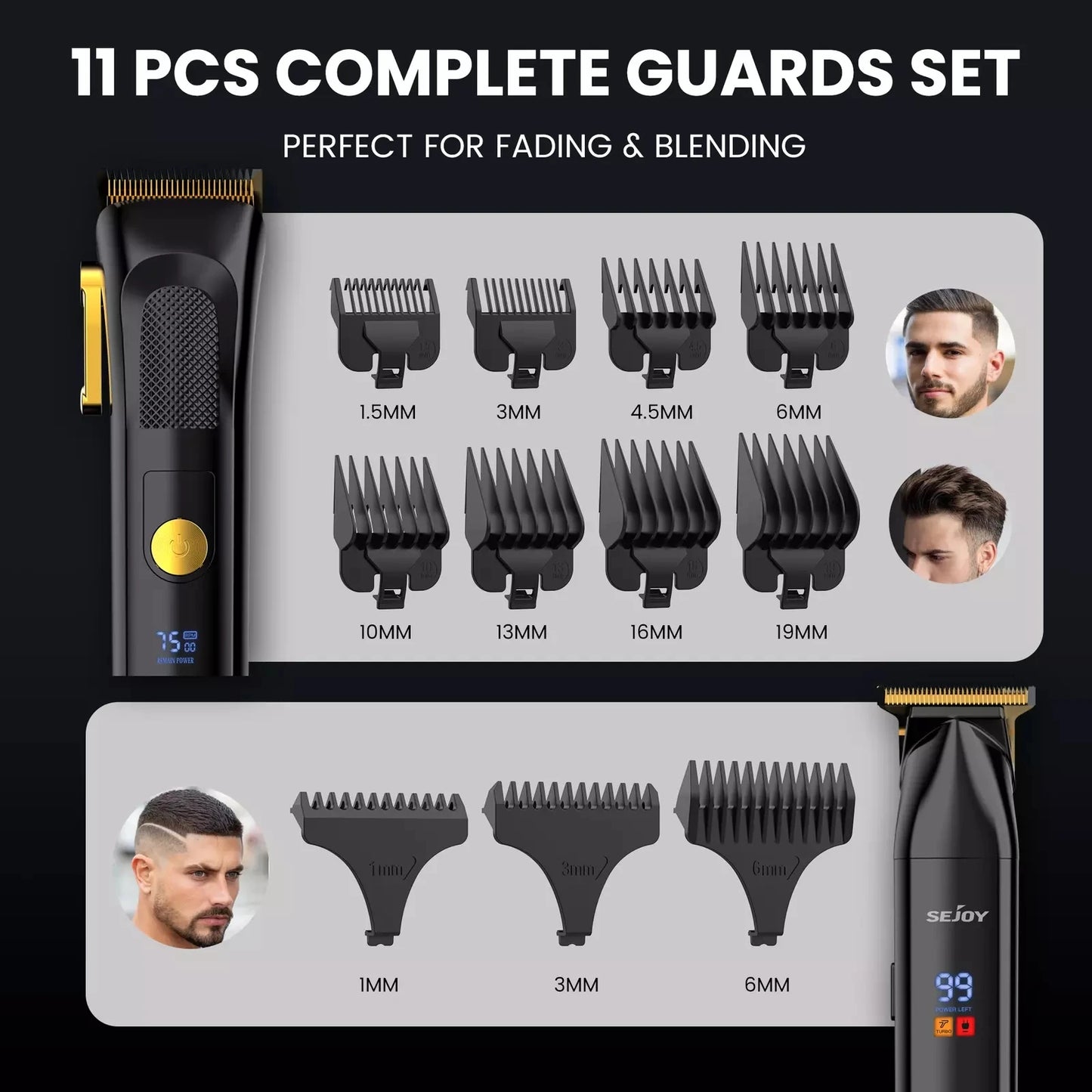 Hair Clippers Men Trimmer Kit