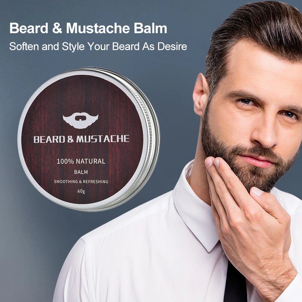 4pcs/set Beard Growth Kit
