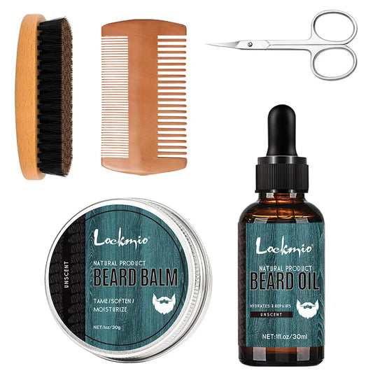 5pcs/set Beard Oil Balm for Men