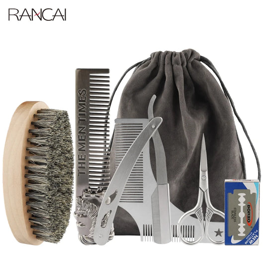 Professional Shaving Beard Brush 5 Piece Set