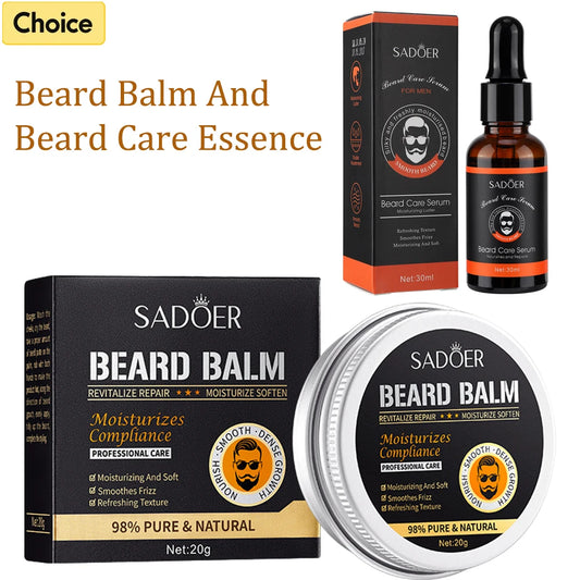 Natural Beard Balm And Beard Oil