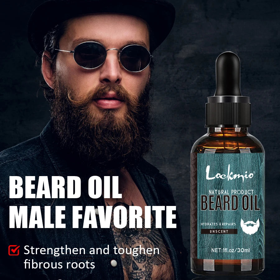 5pcs/set Beard Oil Balm for Men