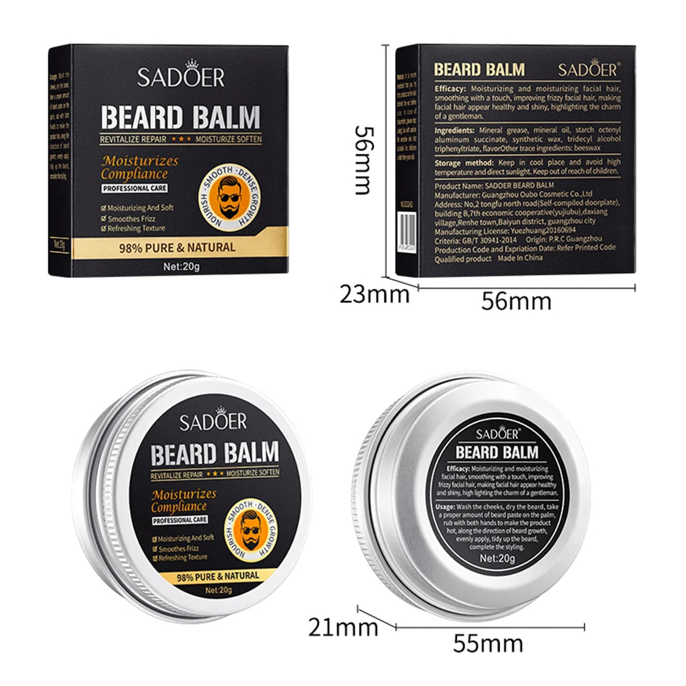 Natural Beard Balm And Beard Oil